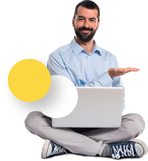 Group 33051 Hombre con laptop